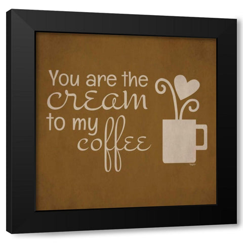 Wine and Coffee Sayings III Black Modern Wood Framed Art Print with Double Matting by Reed, Tara