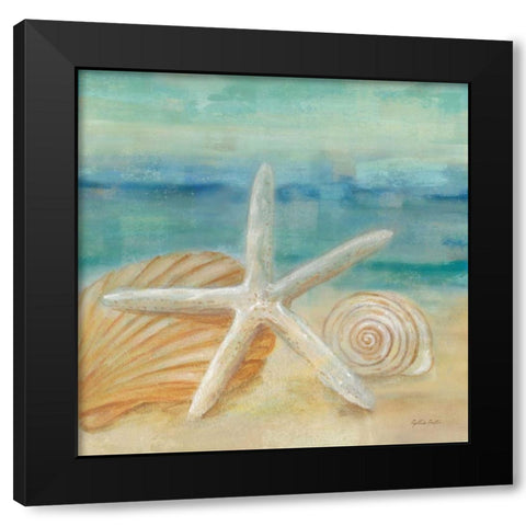 Horizon Shells I  Black Modern Wood Framed Art Print by Coulter, Cynthia