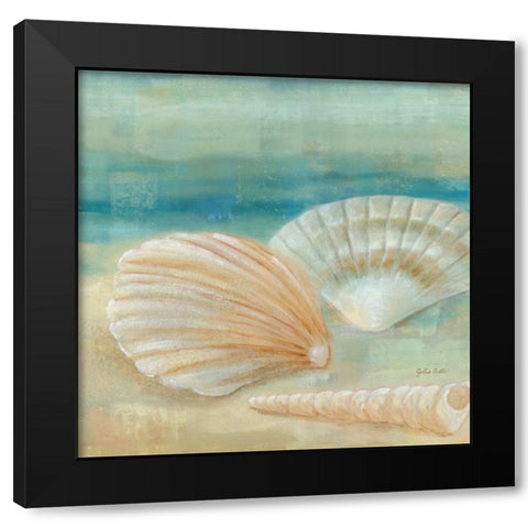 Horizon Shells IV  Black Modern Wood Framed Art Print with Double Matting by Coulter, Cynthia