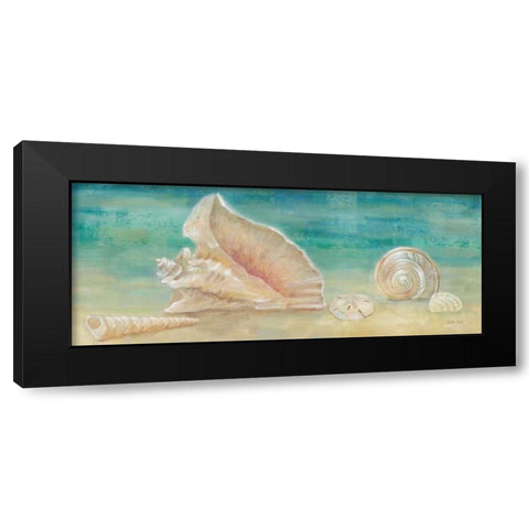 Horizon Shells Panel II  Black Modern Wood Framed Art Print by Coulter, Cynthia