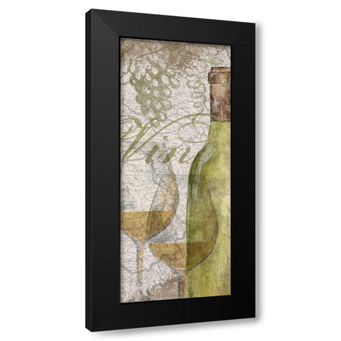 Vino and Vin Panel II  Black Modern Wood Framed Art Print by Reed, Tara