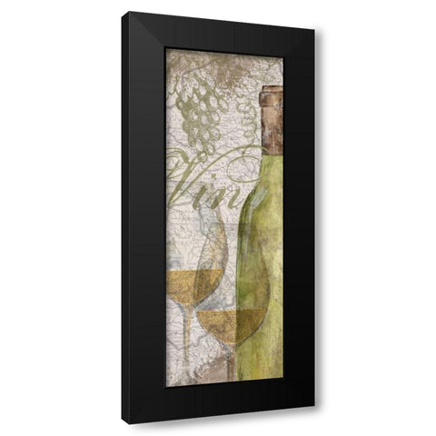 Vino and Vin Panel II  Black Modern Wood Framed Art Print with Double Matting by Reed, Tara