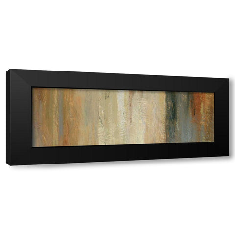 Siena Abstract Panel II  Black Modern Wood Framed Art Print by Studio Nova