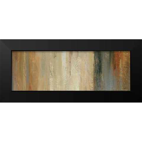 Siena Abstract Panel II  Black Modern Wood Framed Art Print by Studio Nova