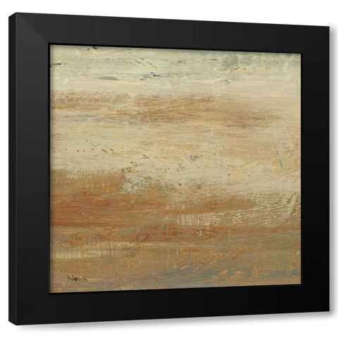 Siena Abstract II  Black Modern Wood Framed Art Print by Studio Nova