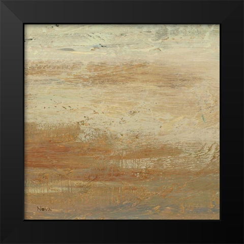 Siena Abstract II  Black Modern Wood Framed Art Print by Studio Nova