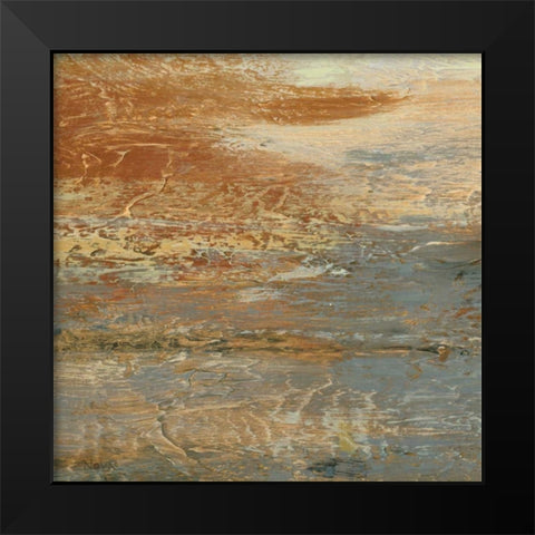 Siena Abstract III  Black Modern Wood Framed Art Print by Studio Nova