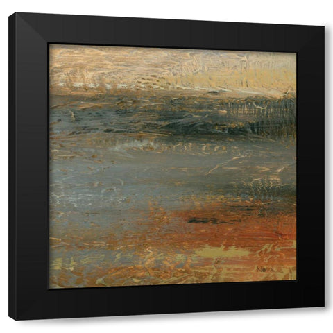 Siena Abstract IV  Black Modern Wood Framed Art Print by Studio Nova