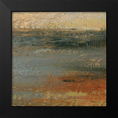 Siena Abstract IV  Black Modern Wood Framed Art Print by Studio Nova