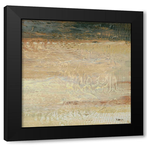 Siena Abstract VI  Black Modern Wood Framed Art Print by Studio Nova