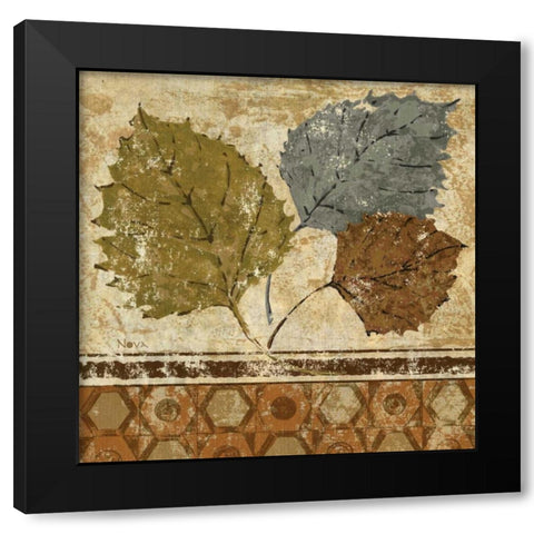 Golden Autumn I  Black Modern Wood Framed Art Print by Studio Nova