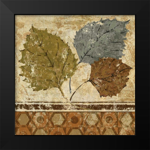 Golden Autumn I  Black Modern Wood Framed Art Print by Studio Nova