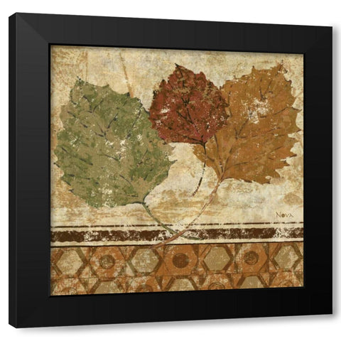 Golden Autumn II  Black Modern Wood Framed Art Print with Double Matting by Studio Nova