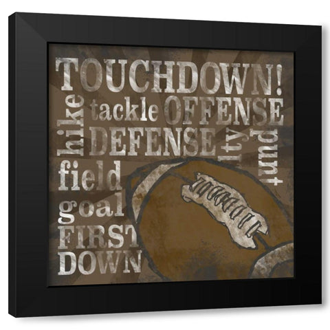 All Star Sports II  Black Modern Wood Framed Art Print by Reed, Tara