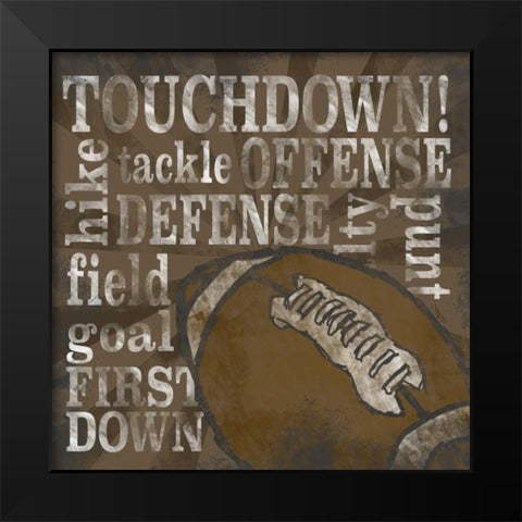 All Star Sports II  Black Modern Wood Framed Art Print by Reed, Tara