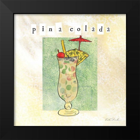Tropical Cocktails II  Black Modern Wood Framed Art Print by Dundon, Caitlin