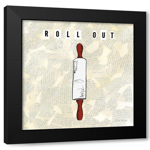 Kitchen Utensils I  Black Modern Wood Framed Art Print by Dundon, Caitlin