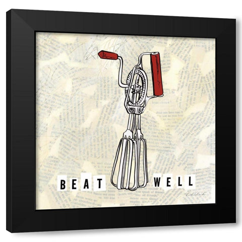Kitchen Utensils V  Black Modern Wood Framed Art Print by Dundon, Caitlin