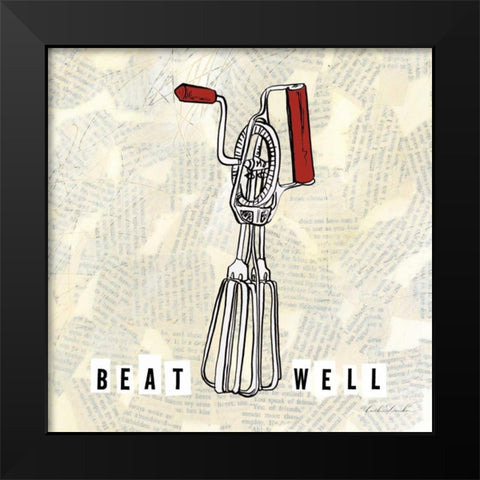 Kitchen Utensils V  Black Modern Wood Framed Art Print by Dundon, Caitlin