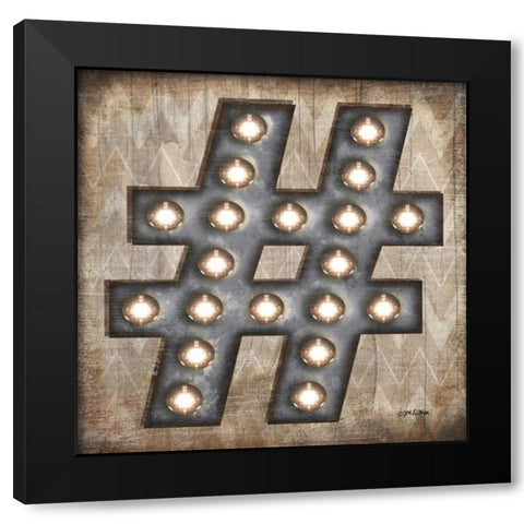 Marquee Symbols I  Black Modern Wood Framed Art Print by Killeen, Jen