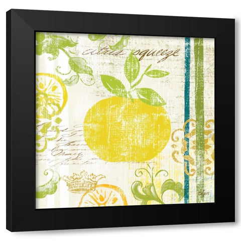 Fruit Crush IV  Black Modern Wood Framed Art Print with Double Matting by Lyon, Rebecca