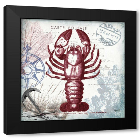 Coastal Sea Life III  Black Modern Wood Framed Art Print by Tre Sorelle Studios