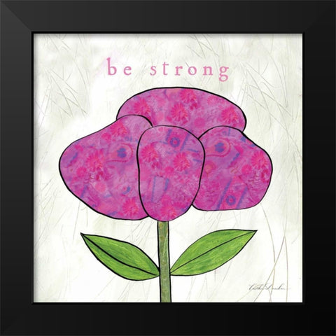 Paper Flower II  Black Modern Wood Framed Art Print by Dundon, Caitlin