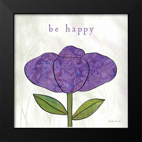 Paper Flower III  Black Modern Wood Framed Art Print by Dundon, Caitlin