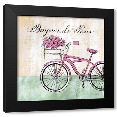 Bonjour de Paris II  Black Modern Wood Framed Art Print by Dundon, Caitlin