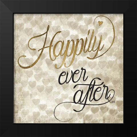 Love Life IV Black Modern Wood Framed Art Print by Hartworks