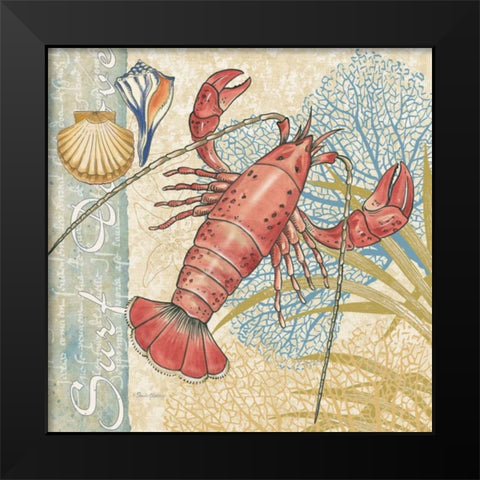 Oceana I Black Modern Wood Framed Art Print by Gladding, Pamela