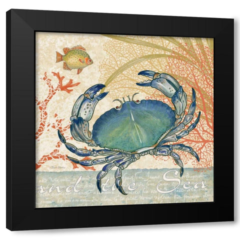 Oceana II Black Modern Wood Framed Art Print by Gladding, Pamela