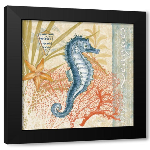 Oceana III Black Modern Wood Framed Art Print by Gladding, Pamela