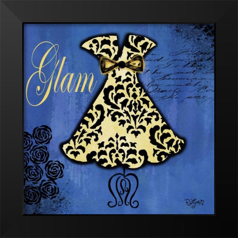 All Dressed Up II Black Modern Wood Framed Art Print by Lyon, Rebecca