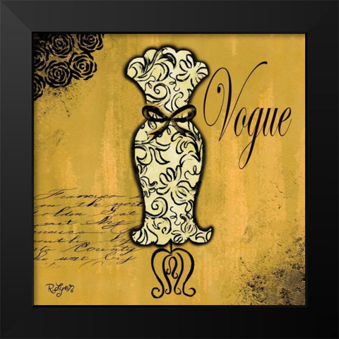 All Dressed Up IV Black Modern Wood Framed Art Print by Lyon, Rebecca