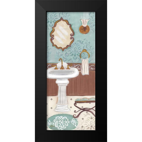 Fancy Bath Panel I Black Modern Wood Framed Art Print by Lyon, Rebecca