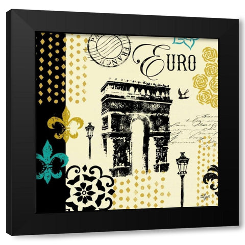 Paris Architecture I Black Modern Wood Framed Art Print by Lyon, Rebecca