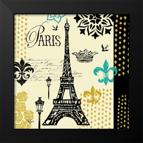 Paris Architecture II Black Modern Wood Framed Art Print by Lyon, Rebecca