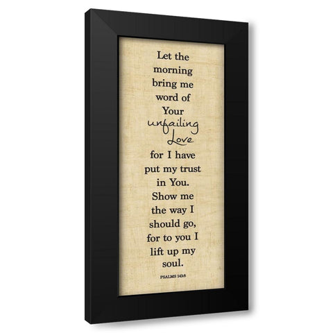 Bible Verse Panel I Black Modern Wood Framed Art Print with Double Matting by Hartworks