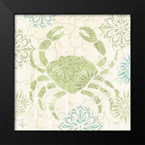 Coastal Whimsy II Black Modern Wood Framed Art Print by Lyon, Rebecca