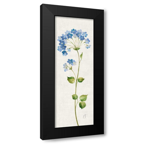 Airy Blues II Black Modern Wood Framed Art Print by Gladding, Pamela