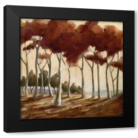 Spice Landscape II Black Modern Wood Framed Art Print with Double Matting by Milan, Vittorio