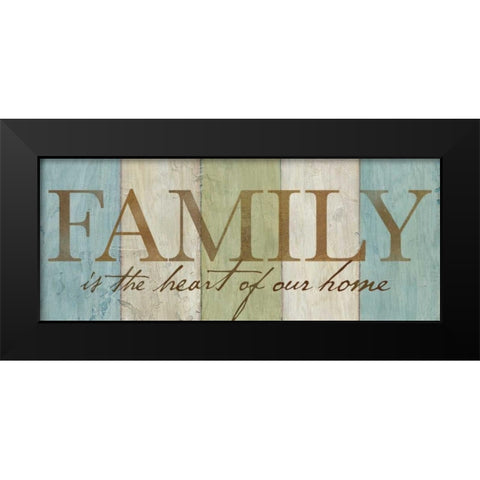 Family Sentiment Signs I Black Modern Wood Framed Art Print by Coulter, Cynthia