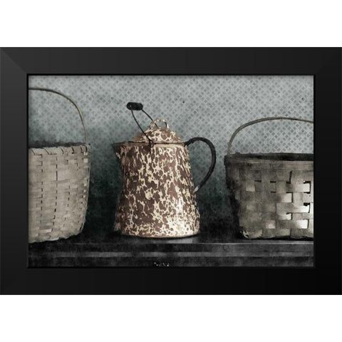 Farmhouse Black Modern Wood Framed Art Print by Romita, Denise