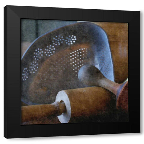 Rustic Kitchen I Black Modern Wood Framed Art Print with Double Matting by Romita, Denise