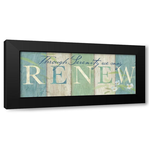 Spa Sentiment Sign II Black Modern Wood Framed Art Print with Double Matting by Coulter, Cynthia