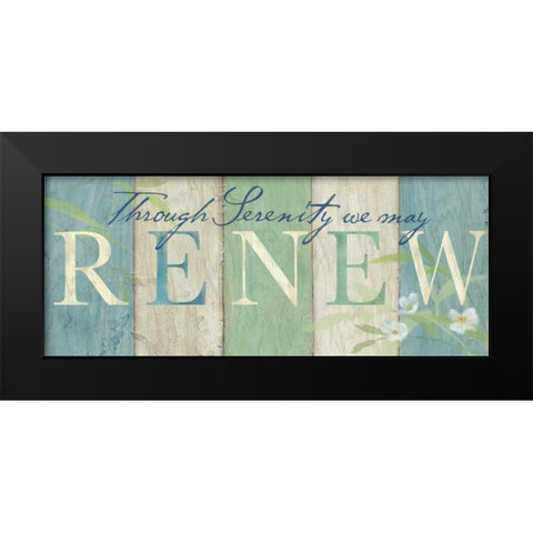 Spa Sentiment Sign II Black Modern Wood Framed Art Print by Coulter, Cynthia