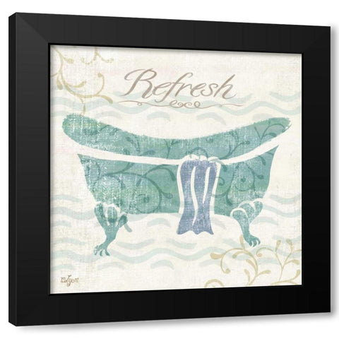 Tranquil Tub I Black Modern Wood Framed Art Print by Lyon, Rebecca