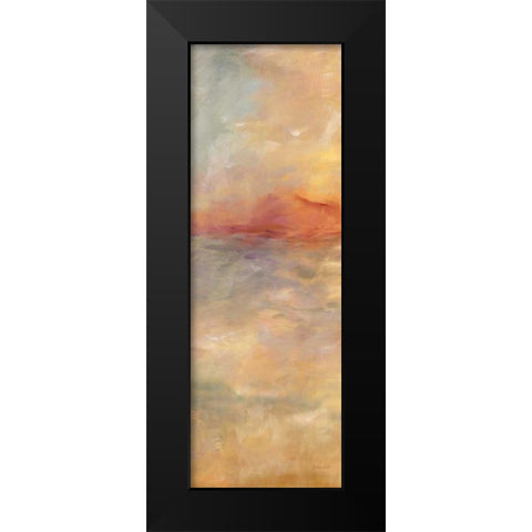 Sunrise Reflections Panel I Black Modern Wood Framed Art Print by Coulter, Cynthia