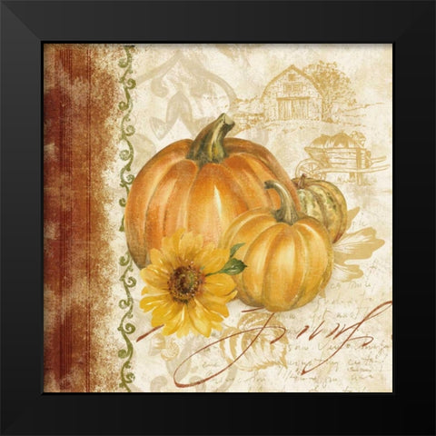 Harvest Time I Black Modern Wood Framed Art Print by Gladding, Pamela